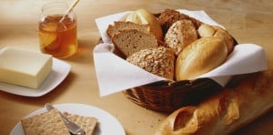 A basket of bread for Breakfast