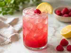 Raspberry Lemon Fizz Mocktail (Himbeer Lemon Fizz)