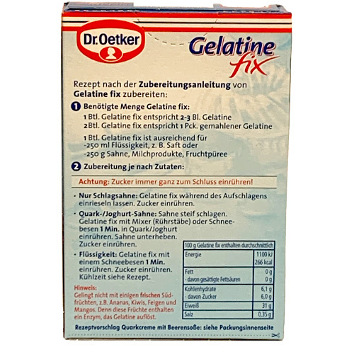 Dr. Oetker Gelatin Granules, 2 Pack,