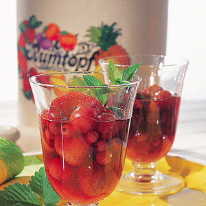 Marinated-fruit-in rum