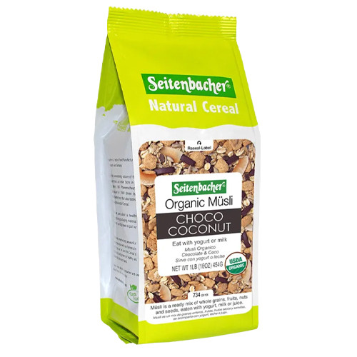 Seitenbacher "Choco Coco" Organic Muesli Cereals with Dark Chocolate