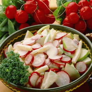Bavarian Radish Salad with VInaigrette