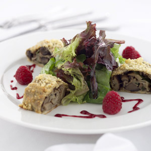 Mushroom Strudel Salad