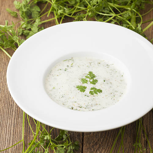 fresh chervil soup