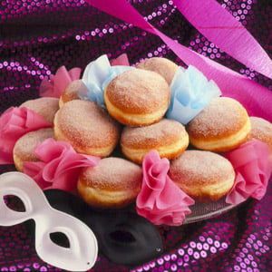 Rosehip Jam Filled Donuts for Karneval