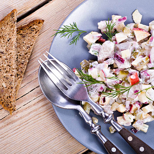 Herring Apple Cream Cheese Salad