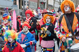 Clowns at Karneval Parade