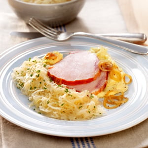 Kasseler Ham with Sausages and Potatoes