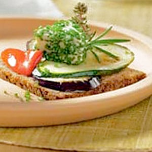 Mediterranean Veggie Fitness Sandwich