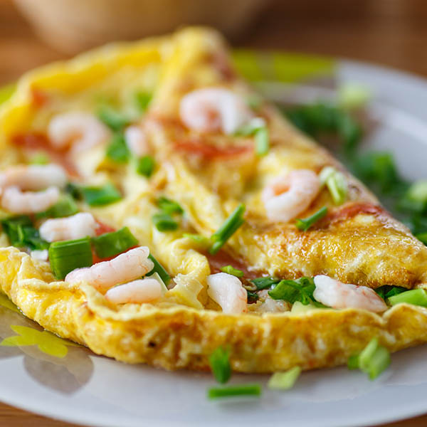 Scrambled Eggs With Shrimp