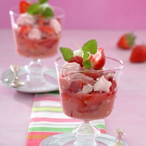 Strawberry Rhubarb Trifle
