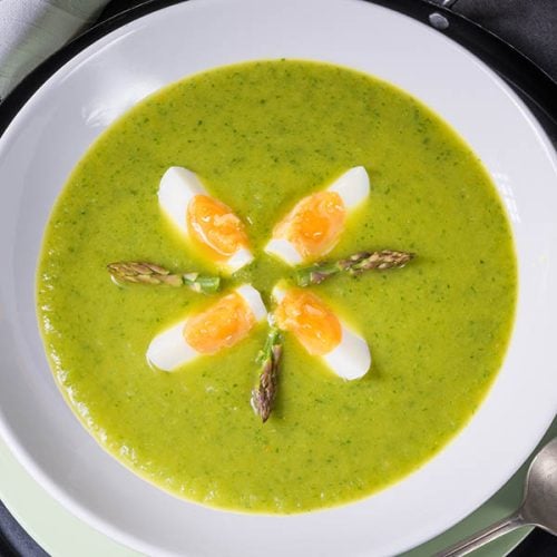 Asparagus Cream Soup With Egg