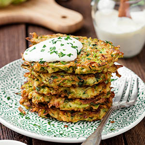 Zucchini Potato Pancakes - Zucchini Zone